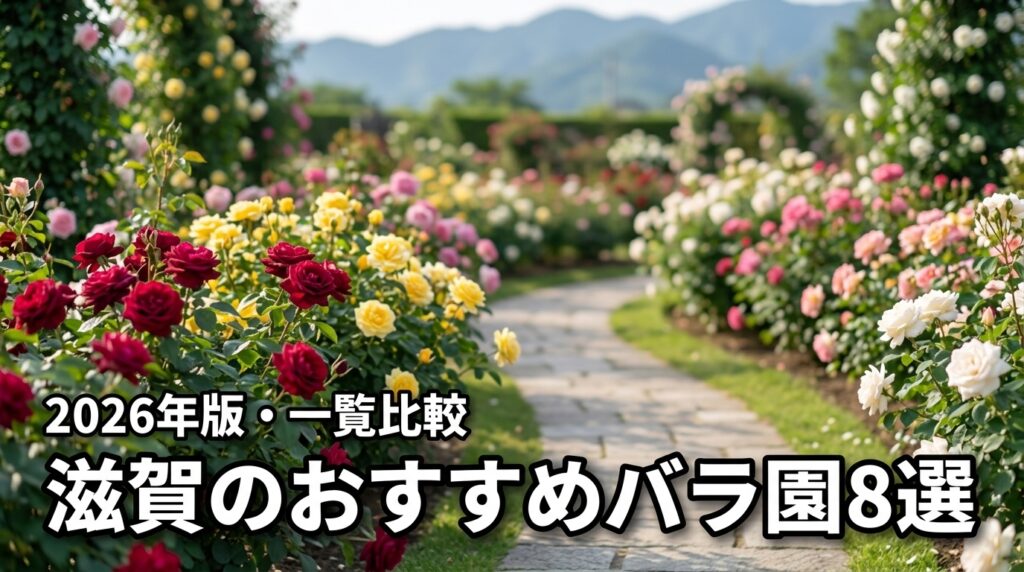 滋賀でおすすめのバラ園8選！見頃や入園料・ペット可否を一覧で比較