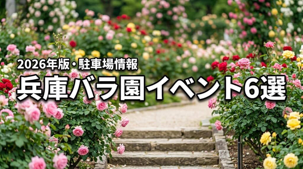 2026年兵庫のバラ園イベントおすすめ6選！見頃や駐車場・カフェ情報も