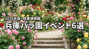 2026年兵庫のバラ園イベントおすすめ6選！見頃や駐車場・カフェ情報も
