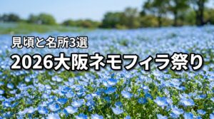 【2026年】大阪のネモフィラ祭り見頃と名所3選！混雑回避やチケット情報も