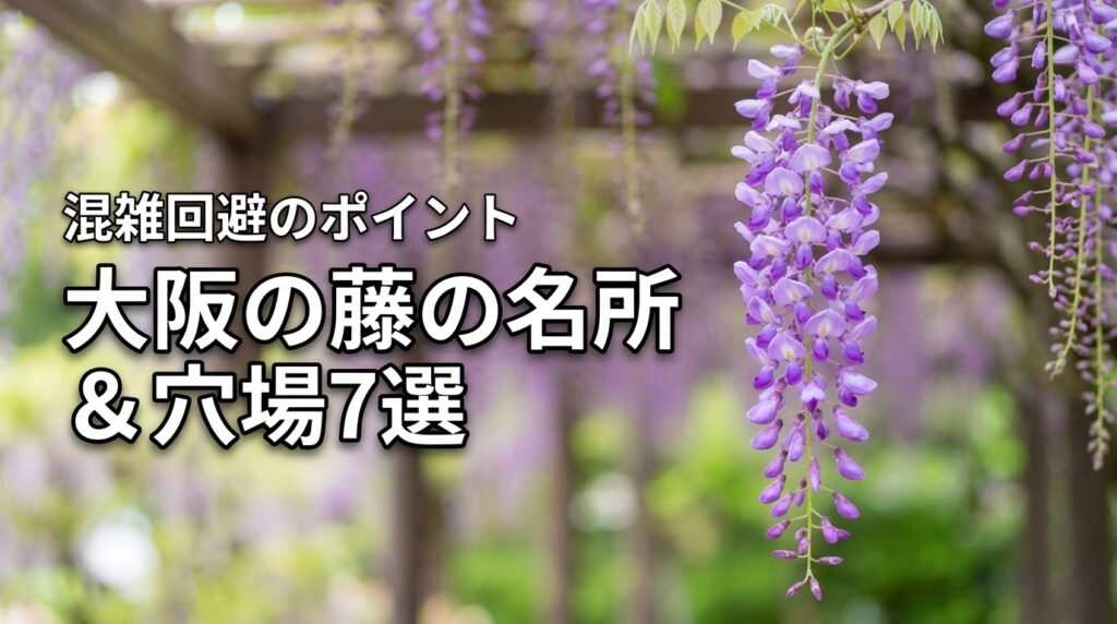 2026年最新版！大阪の藤の名所と穴場7選｜混雑回避のポイントも紹介