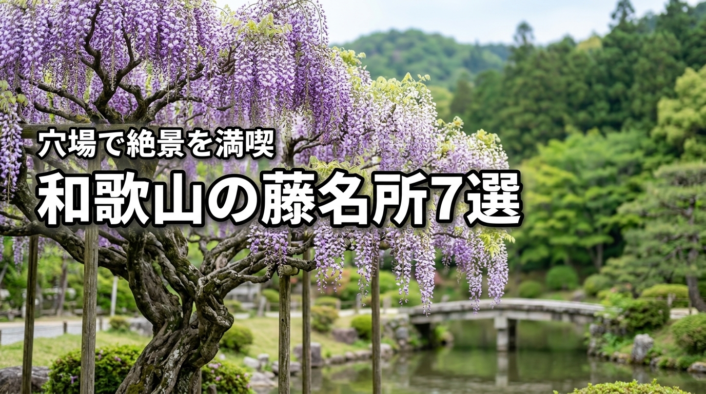 和歌山の藤の名所と穴場スポット7選！混雑を避けて絶景を満喫するコツを伝授