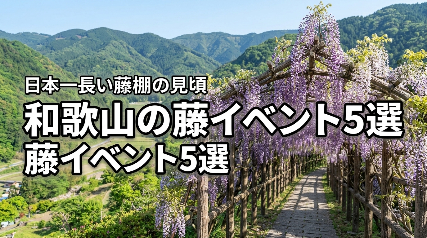 和歌山の藤イベント5選！日本一長いみやまの里の見頃や楽しみ方を公開