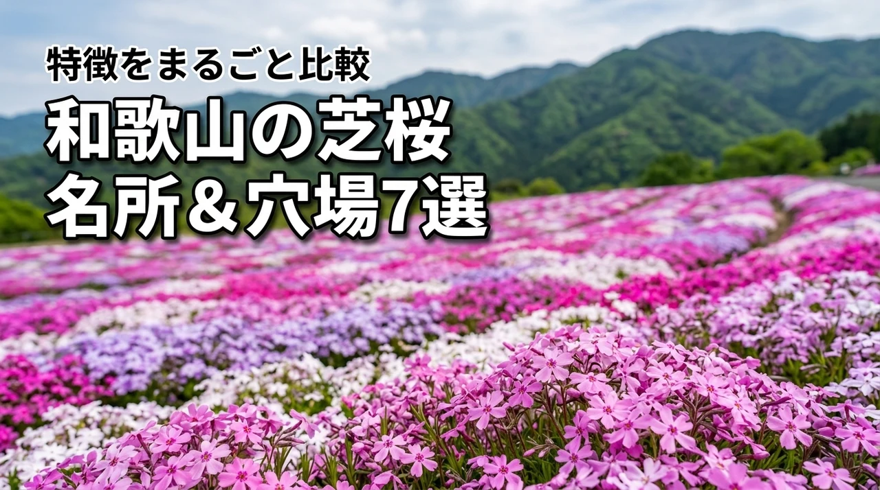 和歌山の芝桜名所4選と穴場3選をまるごと比較！見どころ解説
