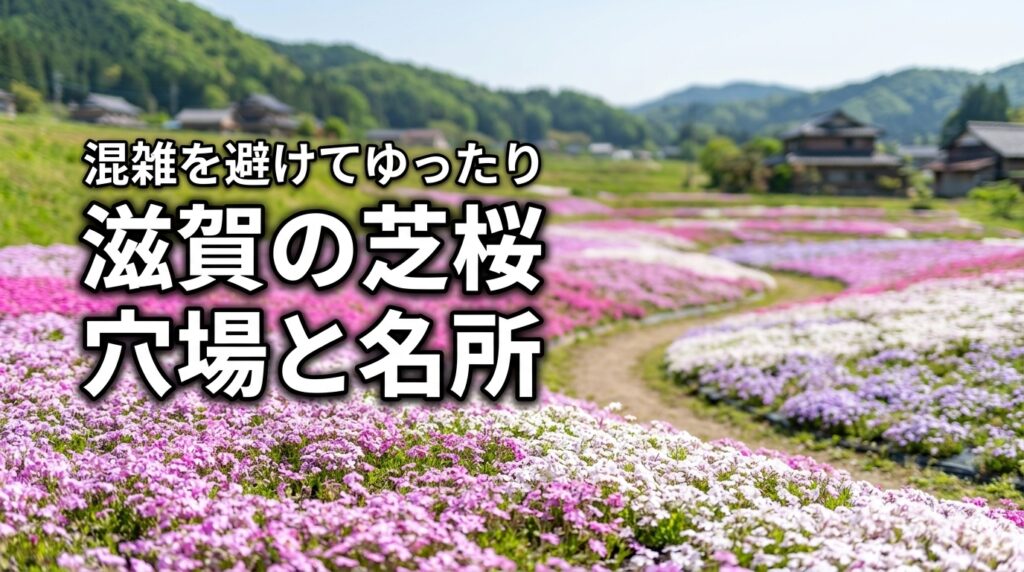 混雑が気になる人必見！滋賀の芝桜、穴場と明所でゆったり鑑賞する方法